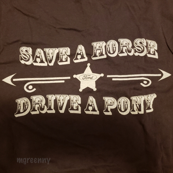 Ford Mustang Women's Brown Tee Shirt - Picture 4 of 5